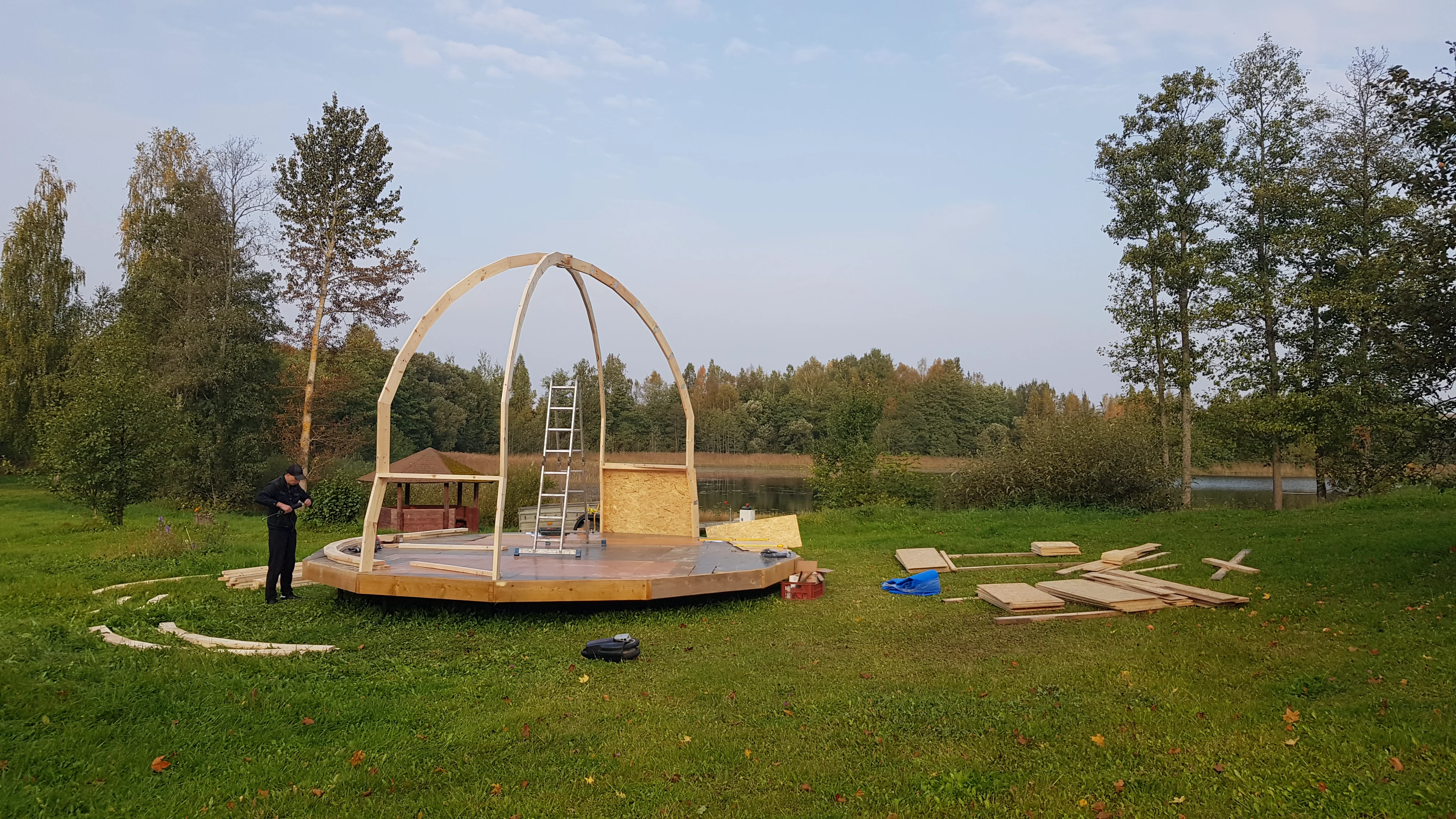 Complete dome skeleton