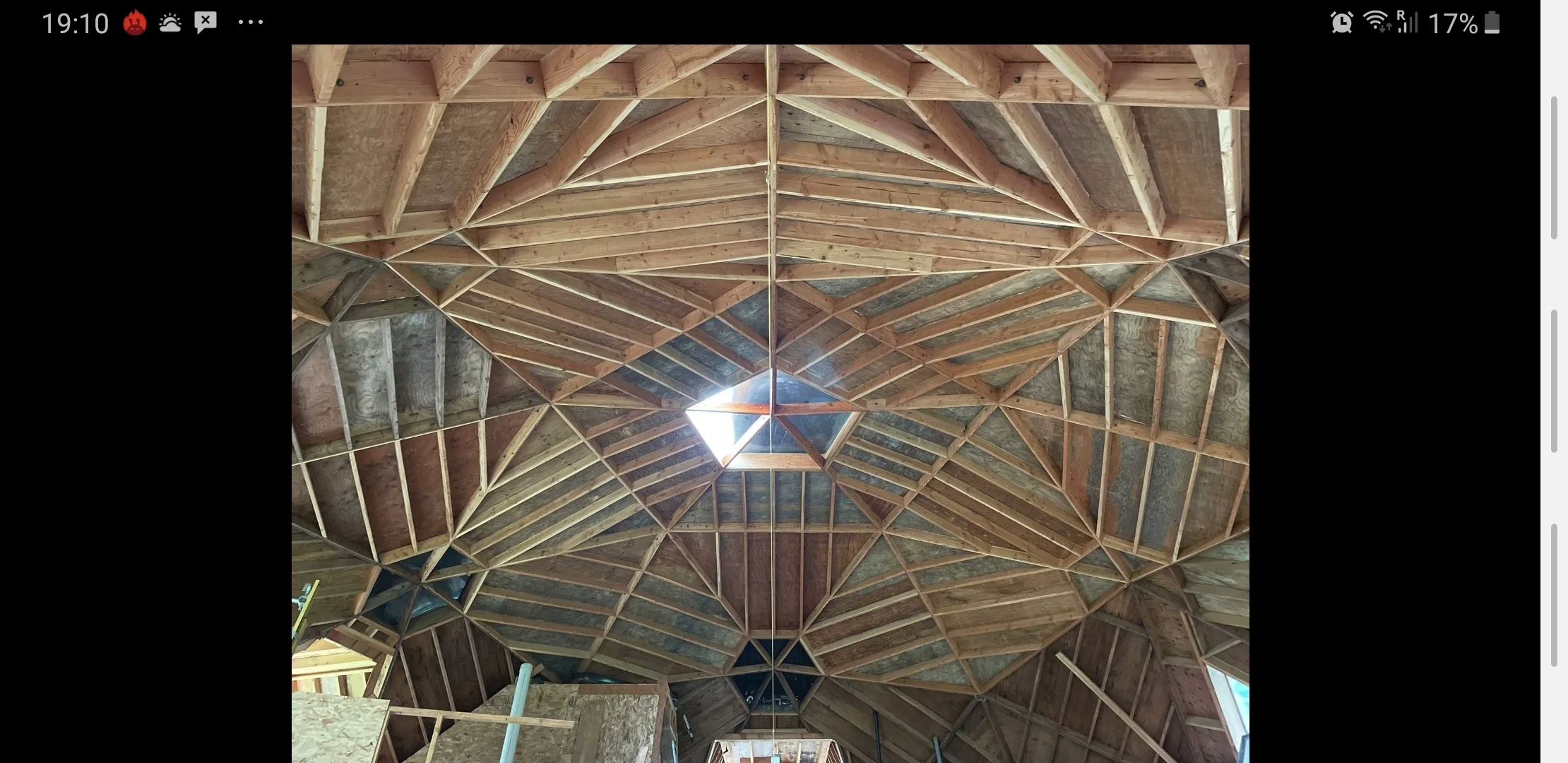 Client satisfied with dome